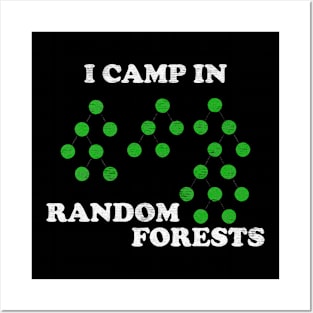 I camp in random forests Posters and Art